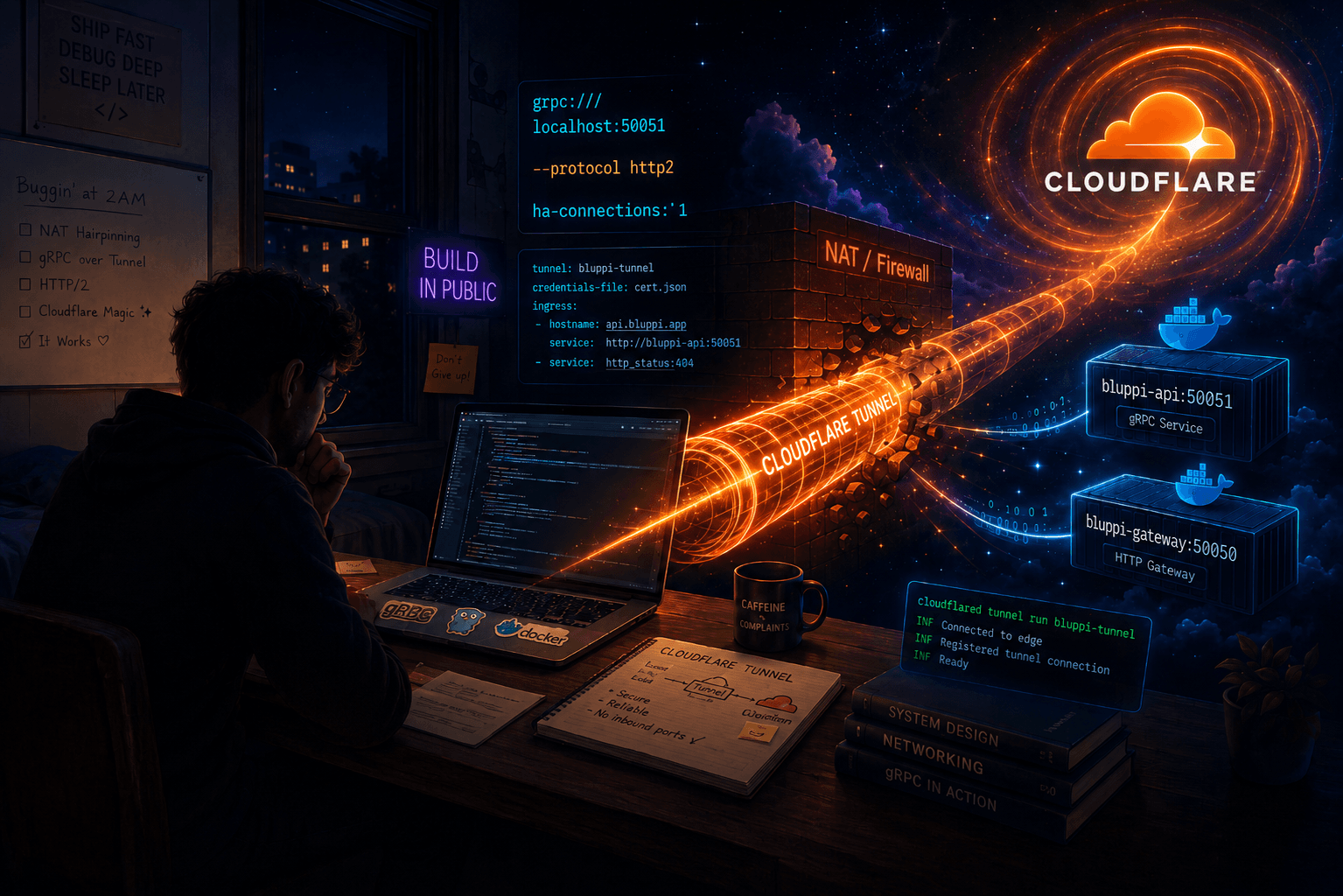 How I Got gRPC Working Through Cloudflare Tunnel (The Hard Way)